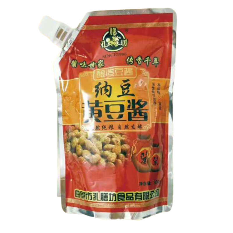 廠家直銷非轉(zhuǎn)基因 孔膳坊納豆甜面醬 醬釀造鮮香豆瓣醬袋裝調(diào)味醬
