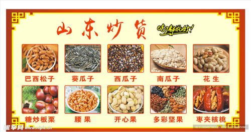 山東炒貨食品宣傳圖宣傳展板設計圖